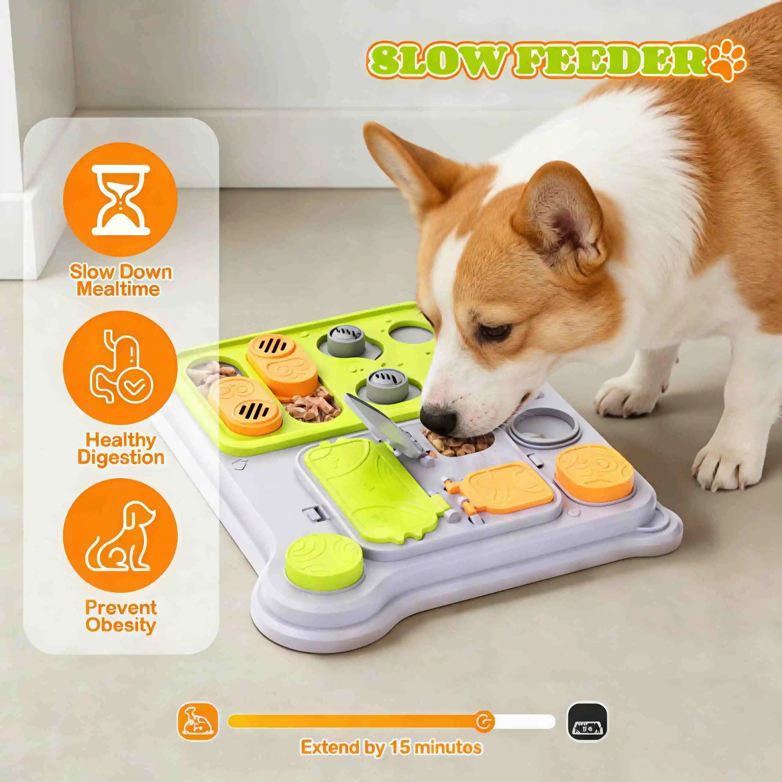 This new interactive dog puzzle toy doubles as a pet treat dispenser. Perfect for IQ training of small and medium-sized dogs