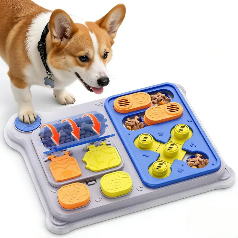 This new interactive dog puzzle toy doubles as a pet treat dispenser. Perfect for IQ training of small and medium-sized dogs