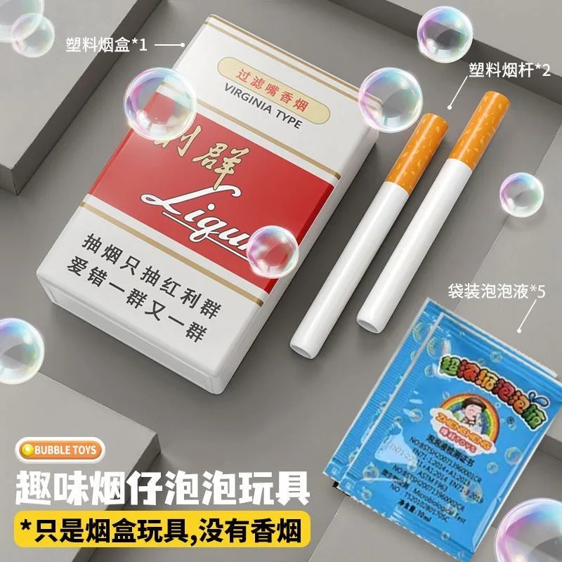 Cigarette Box Bubble Machine — Viral Photo Prop & Novelty Gift Toy